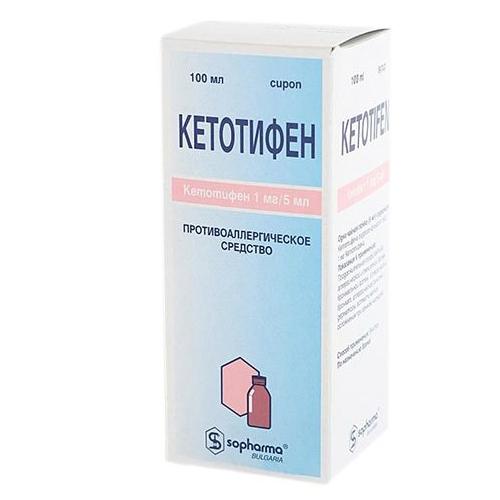 Кетотифен Софарма сироп 1мг/5мл 100мл N1 фл ПК
