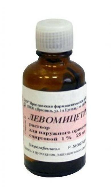Левомицетин р-р д/наружн пр (спиртовой) 1% 25мл N1 фл