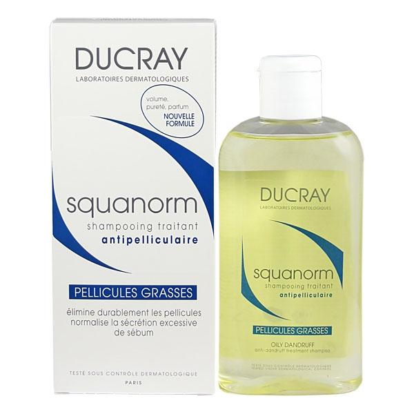 DUCRAY Squanorm. Уход за волосами - лечение перхоти. Шамп. от жирн. перх.  200мл N1